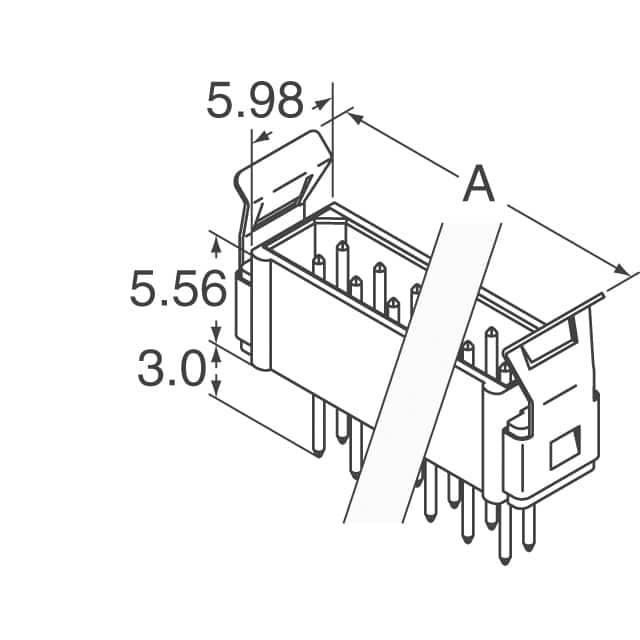 M80-8630442 Harwin Inc.  Embases à broches mâles